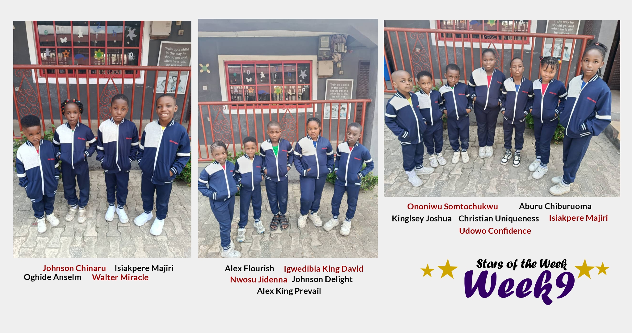 Stars of the week 9-1